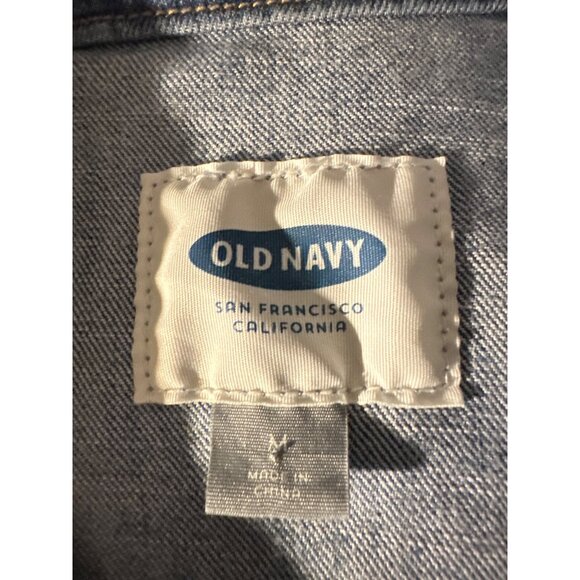 Old Navy Jean Jacket Medium Sweet Best Friend Gift Painted Design - Picture 7 of 8